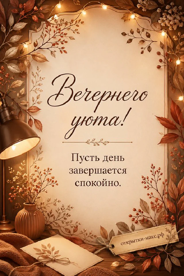 Кружка какао с маршмеллоу, печенье с рожицами и открытка с облачком на фиолетовом фоне — вариант 5