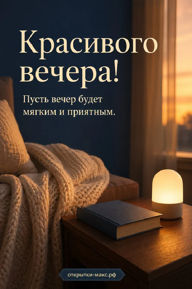 Круглое зеркало, розовый пион и записка на нежном розовом фоне — акварельная открытка Красивого вечера — вариант 4