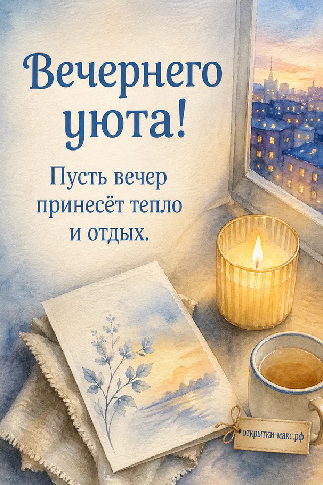 Кружка горячего чая, кожаный блокнот и наручные часы на клетчатом пледе с лавандой — вариант 6