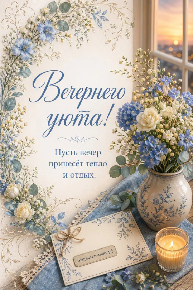 Кружка горячего чая, кожаный блокнот и наручные часы на клетчатом пледе с лавандой — вариант 7