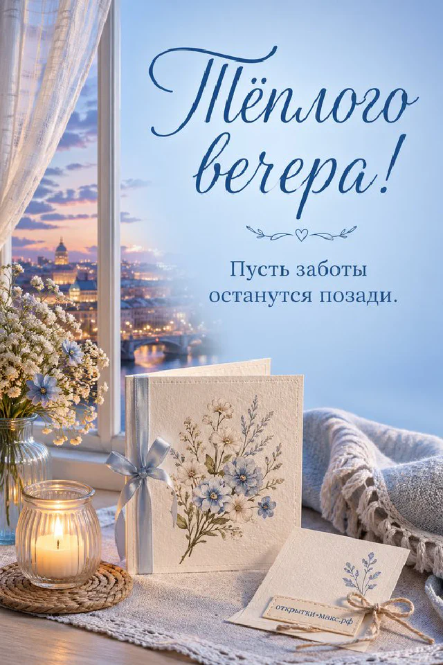 Настольная лампа, чашка чая и ваза с ветками на фоне осенних листьев — вариант 3