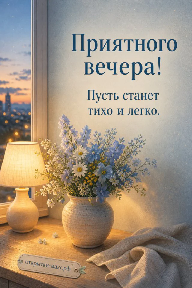 Розовая настольная лампа, книга, ваза с цветами и кружка на круглом столике на фоне узора из листьев — вариант 6