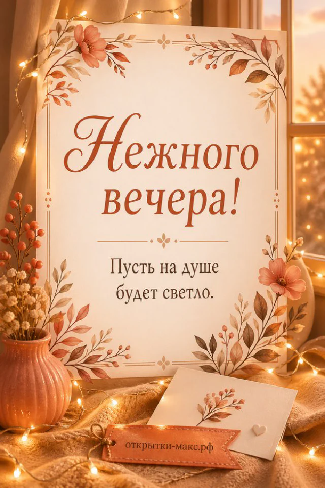Фонарь и синяя кружка кофе с зефирками рядом с варежками у тёмного зимнего окна — вариант 2