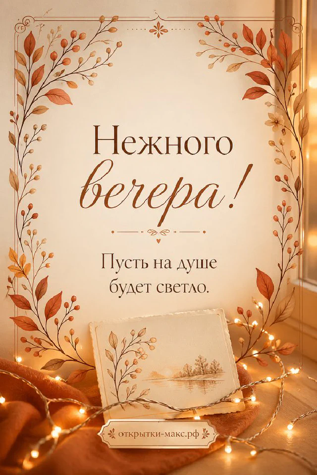 Фонарь и синяя кружка кофе с зефирками рядом с варежками у тёмного зимнего окна — вариант 3