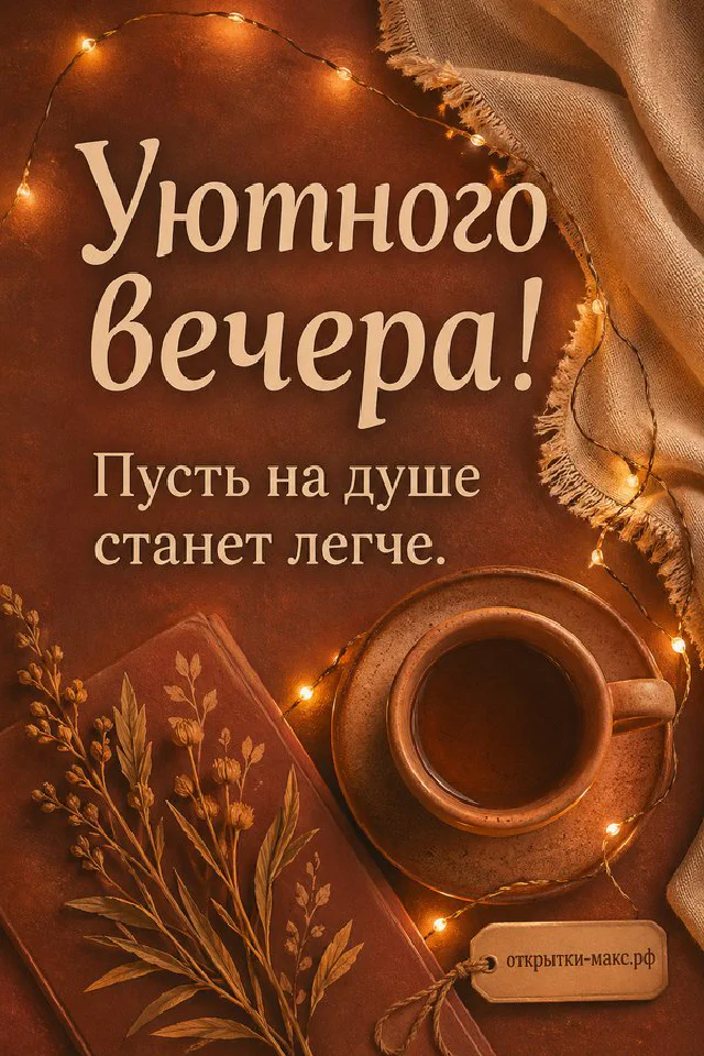 Бежевый плед с осенними цветами и мерцающей гирляндой в тёплых тонах — вариант 4