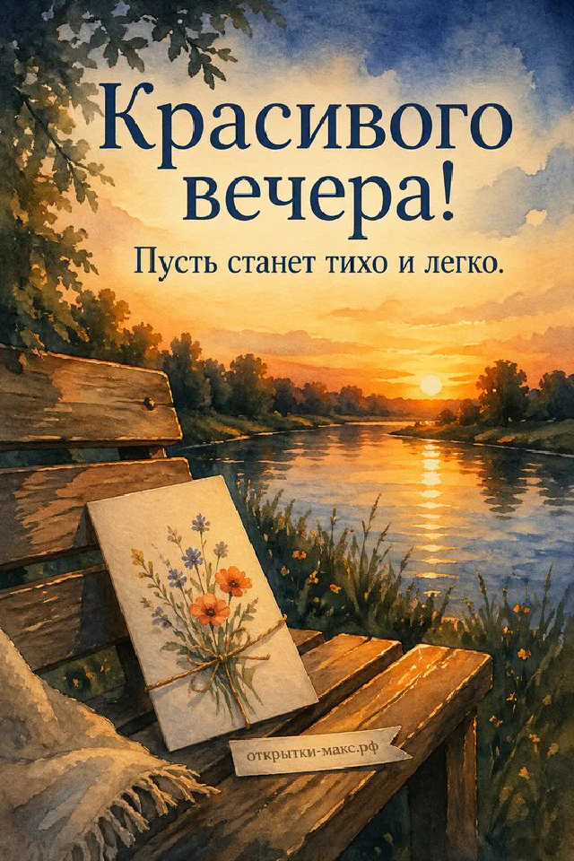 Чашка чая на подоконнике у окна с розовым вечерним закатом и видом на городские крыши с огнями — вариант 6