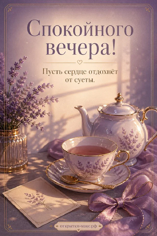 Зелёная чашка чая на деревянном столе рядом со свечой, за окном ночные огни города — вариант 2