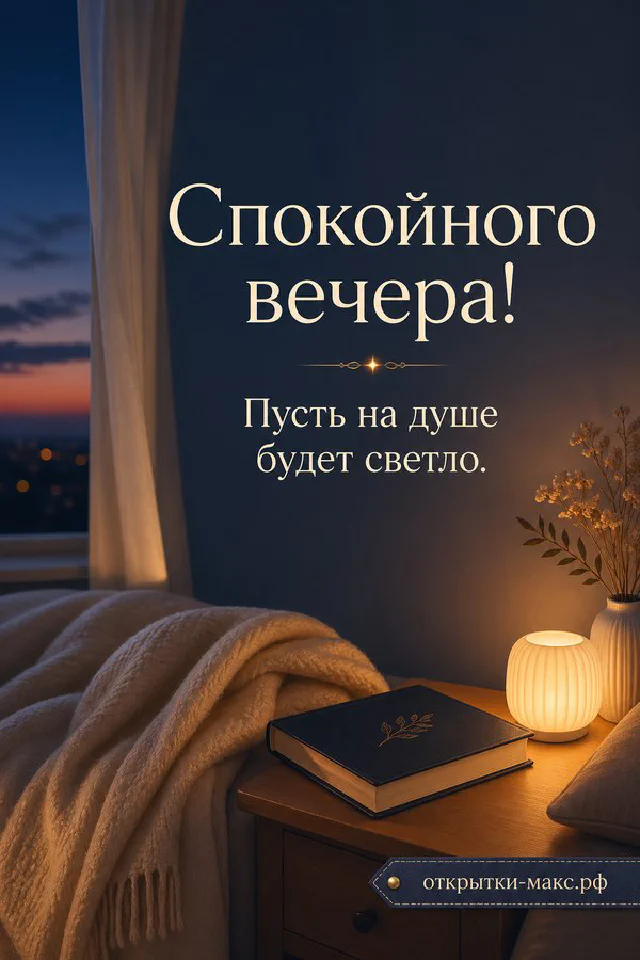 Кружка какао с зефирками и варежки у заснеженного окна рядом со звёздным фонарём — вариант 2