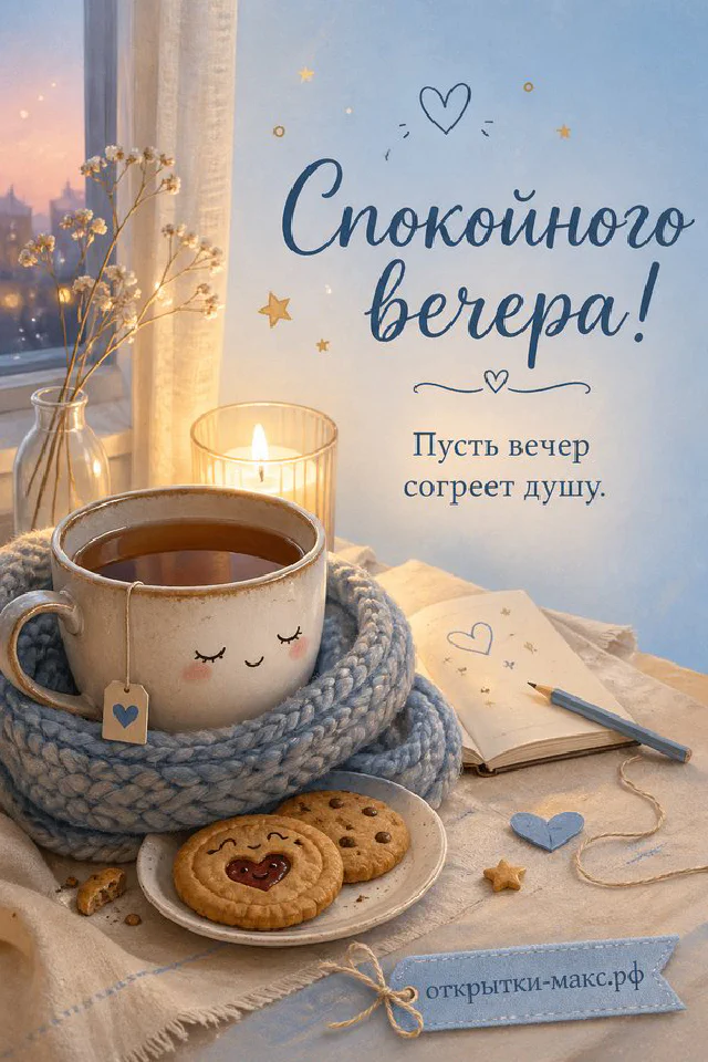 Настольная лампа в венке из бордовых и розовых листьев, маленькая карточка и открытый конверт на бежевом фоне — вариант 6