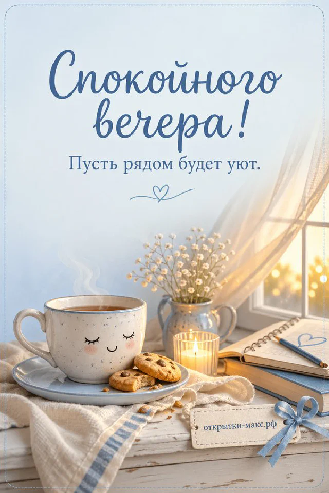 Улыбающееся круглое печенье в фиолетовой чашке рядом с лампой и лавандой — вариант 3