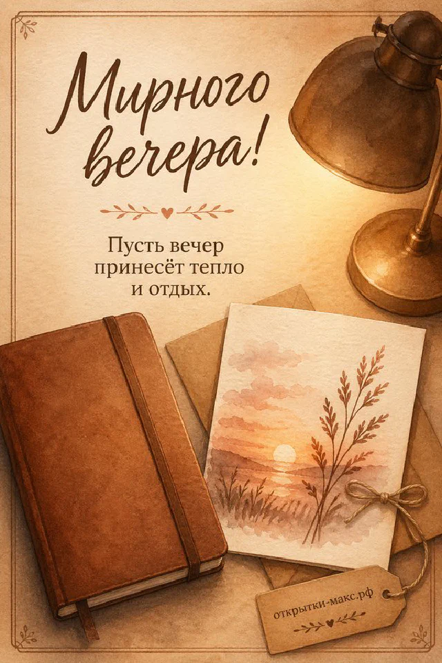 Горящая свеча и кружка с горячим напитком на подоконнике у окна с видом на заснеженный парк и уличный фонарь вечером — вариант 2