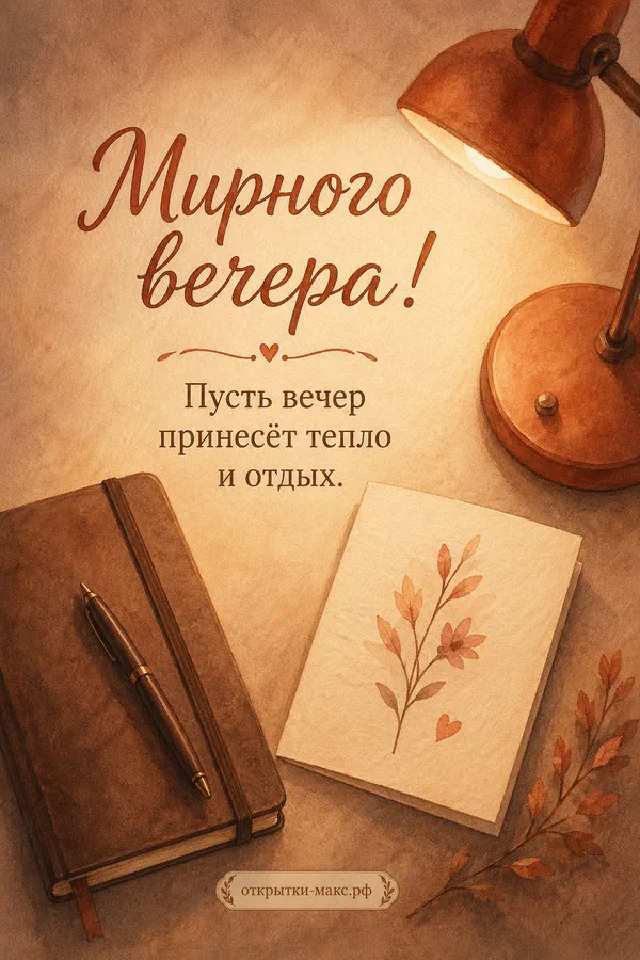 Горящая свеча и кружка с горячим напитком на подоконнике у окна с видом на заснеженный парк и уличный фонарь вечером — вариант 7