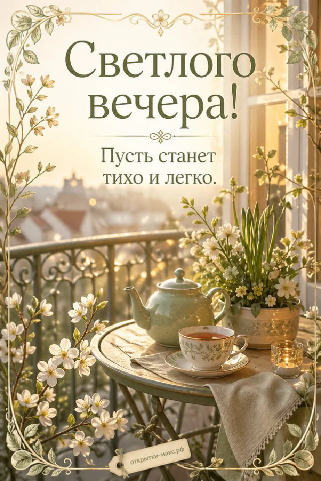 Вязаные рукавицы и кружка какао с маршмеллоу у окна со снежным узором, старинная лампа — вариант 2