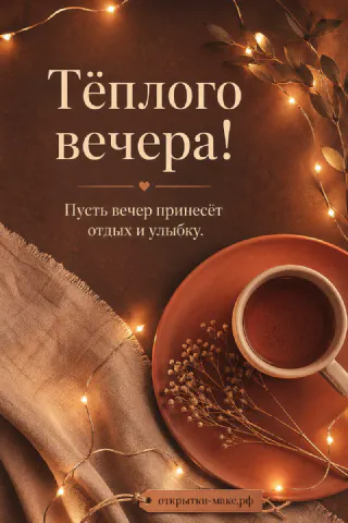 Кружка кофе на блюдце рядом с горящей гирляндой и сухими осенними ветками