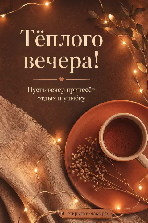 Кружка кофе на блюдце рядом с горящей гирляндой и сухими осенними ветками
