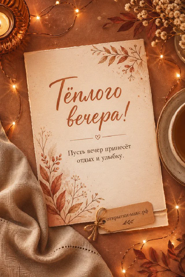 Кружка кофе на блюдце рядом с горящей гирляндой и сухими осенними ветками — вариант 3