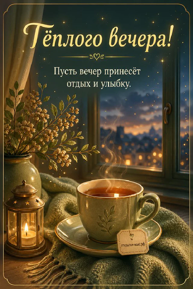 Кружка кофе на блюдце рядом с горящей гирляндой и сухими осенними ветками — вариант 4