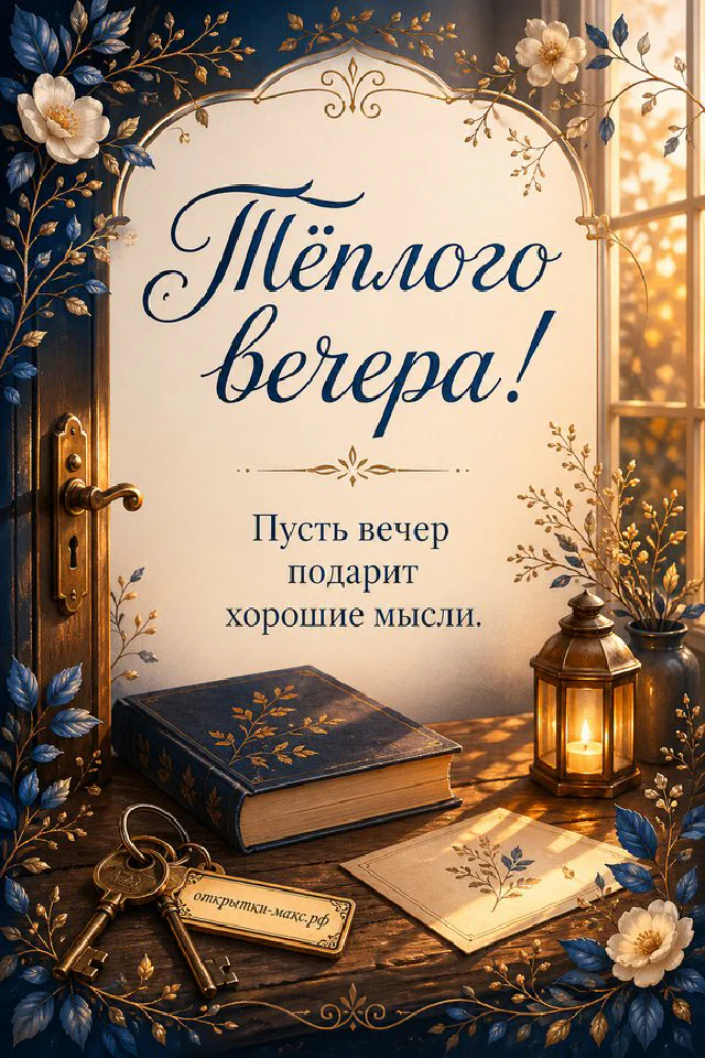Терракотовый фонарь и хвойные ветки на фоне окна с морозными снежинками — вариант 2