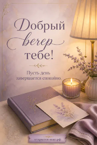 Уютный вечерний столик с лампой, блокнотом и спокойным светом