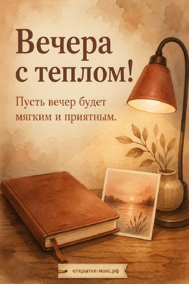 Фарфоровая чашка чая на блюдце, белые цветущие растения и свеча у окна на фоне вечернего заката — вариант 4