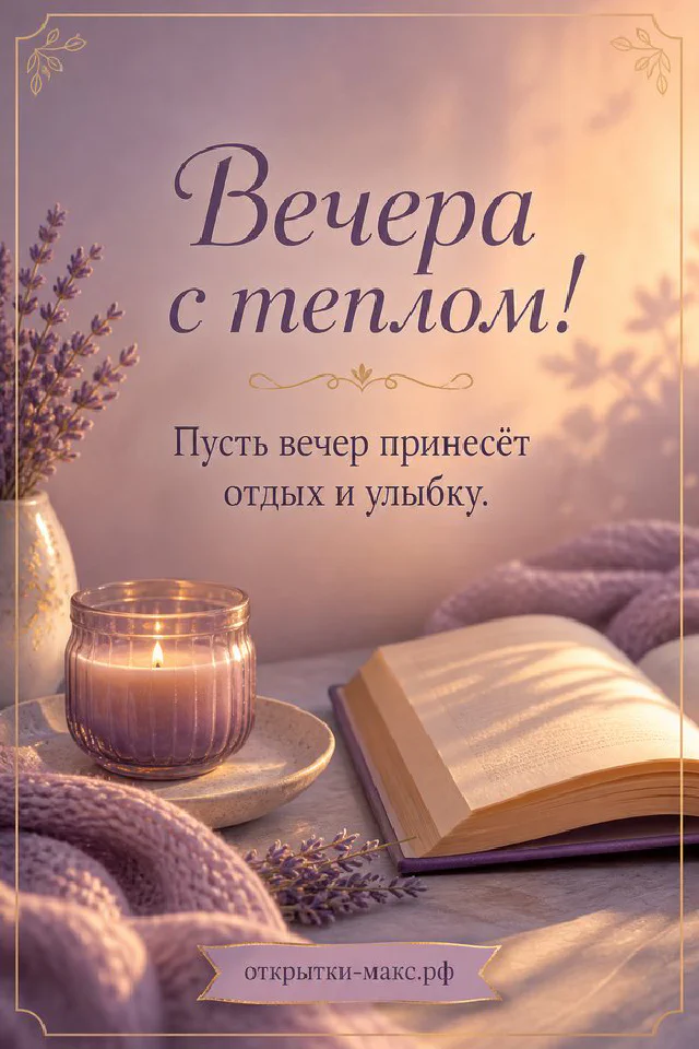 Чашка кофе на блюдце, тёмно-синяя открытка с золотым орнаментом и конверт на столе у вечернего окна с тюлем — вариант 2