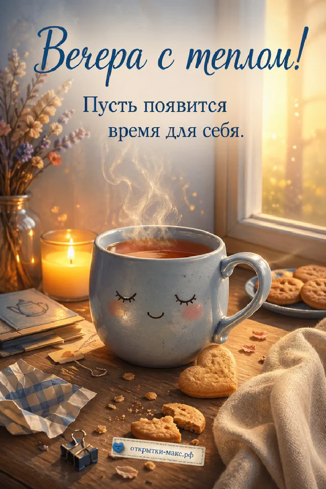 Большая кремовая свеча с лавандовым орнаментом на книге рядом с сухими веточками лаванды и мягкой тканью на фиолетовом фоне — вариант 3