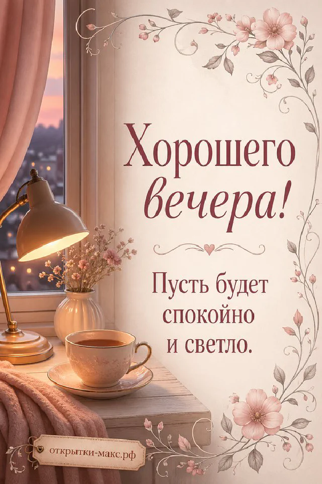 Балкон с фонарём, кружкой и осенними листьями на фоне золотого заката в городе — вариант 5