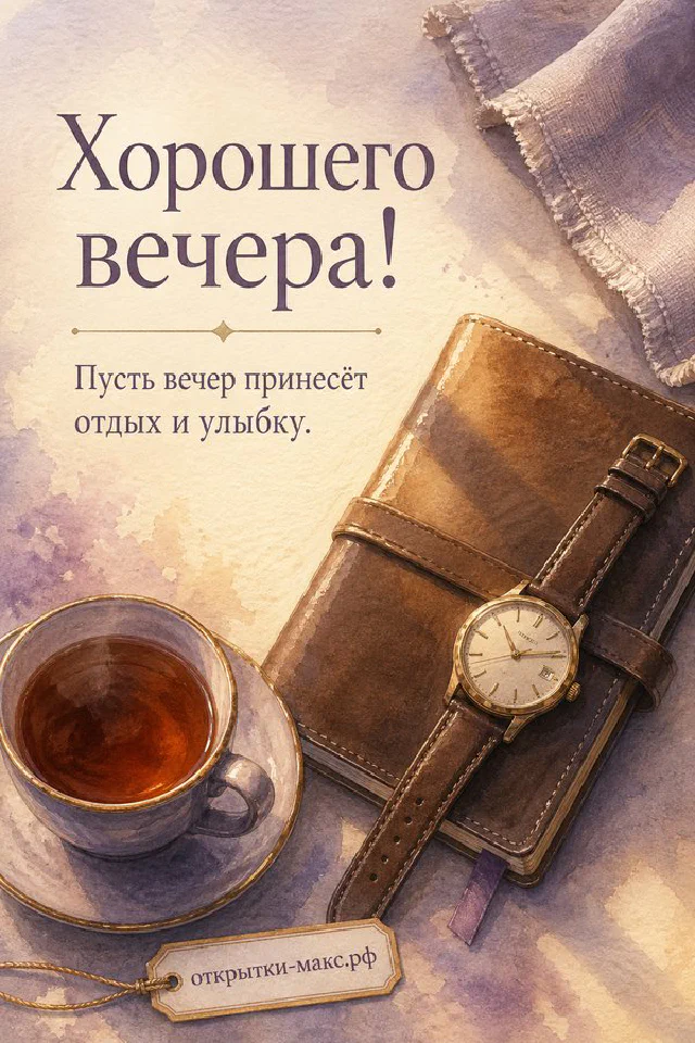 Чашка капучино с сердечком, розовые тапочки с кошачьими ушками и карточка с котиком на клетчатом пледе — вариант 4