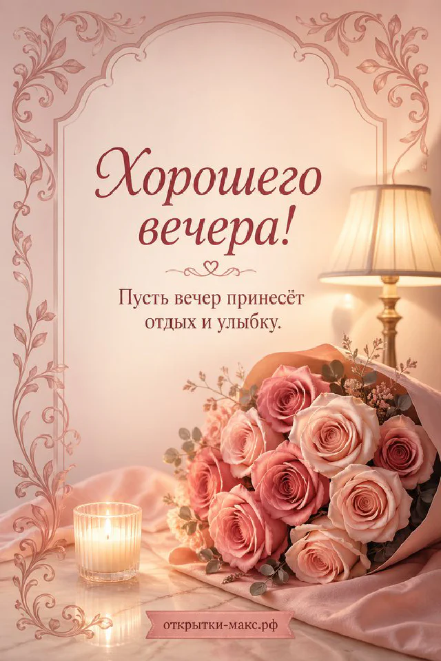 Чашка капучино с сердечком, розовые тапочки с кошачьими ушками и карточка с котиком на клетчатом пледе — вариант 5