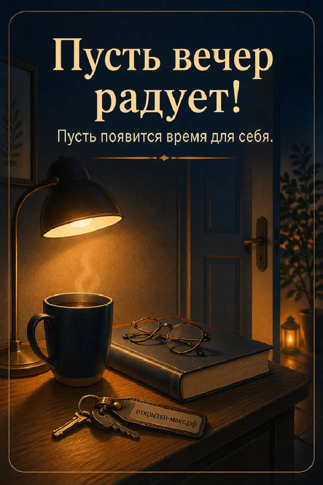 Розовый конверт с иллюстрацией поля перевязан лентой, венок из сухоцветов на светлом фоне — вариант 7