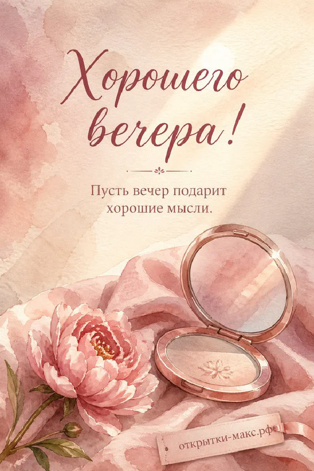 Чашка чая с ложкой, вазон с розовыми розами и фонарь у окна с закатом в розовой гамме — вариант 3