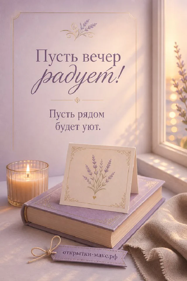 Зелёный конверт с сургучной печатью и горящая свеча в золотом стакане в ботанической рамке из листьев — вариант 6