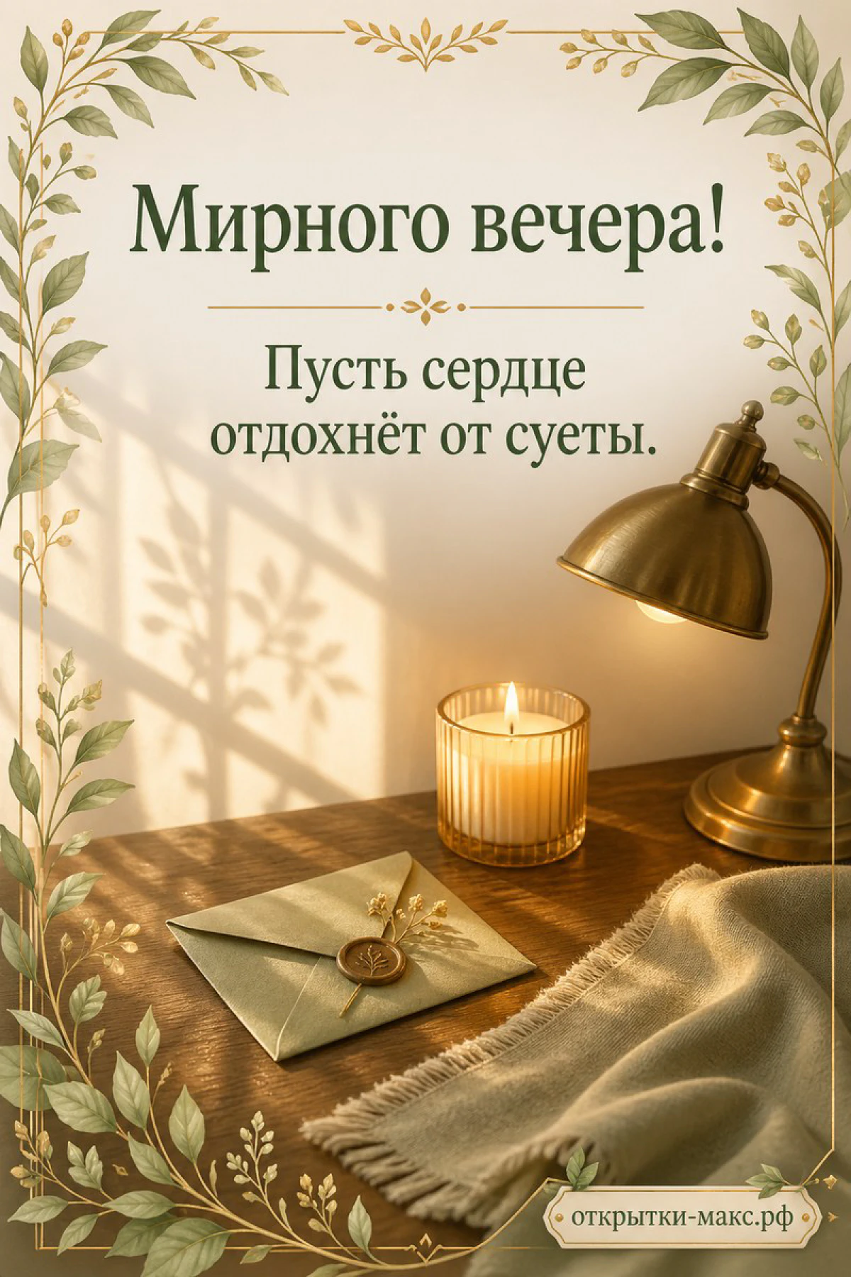 Вечерний букет в керамической вазе на фоне тёплого окна