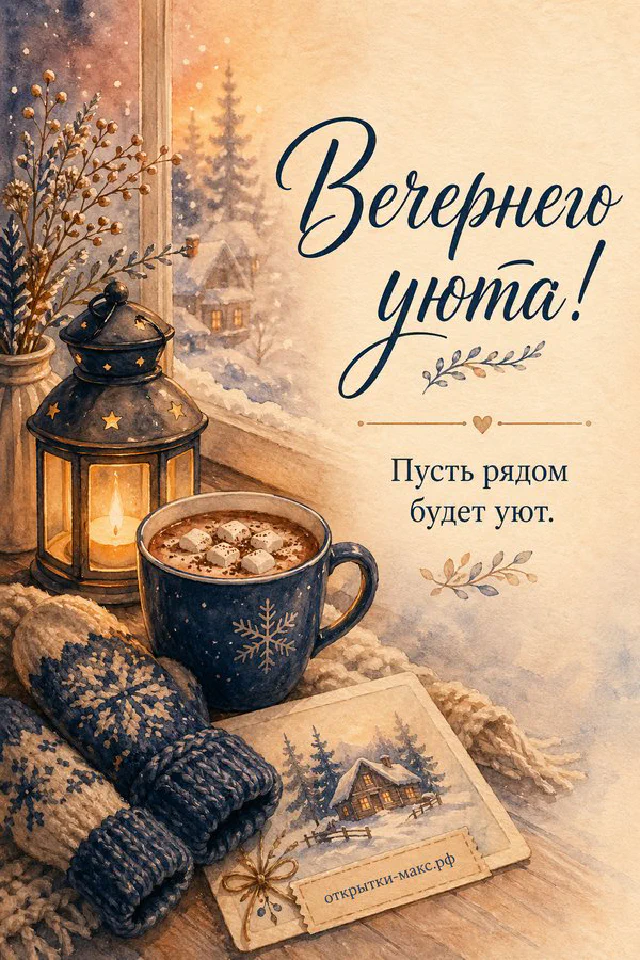 Белый чайник и чашка на балконном столике с белыми цветами на фоне золотого заката — вариант 7