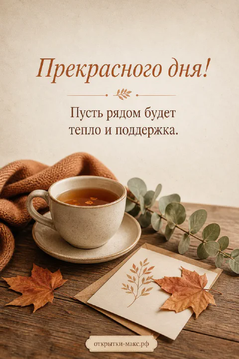 Дорога в мягком утреннем свете и открытка на переднем плане