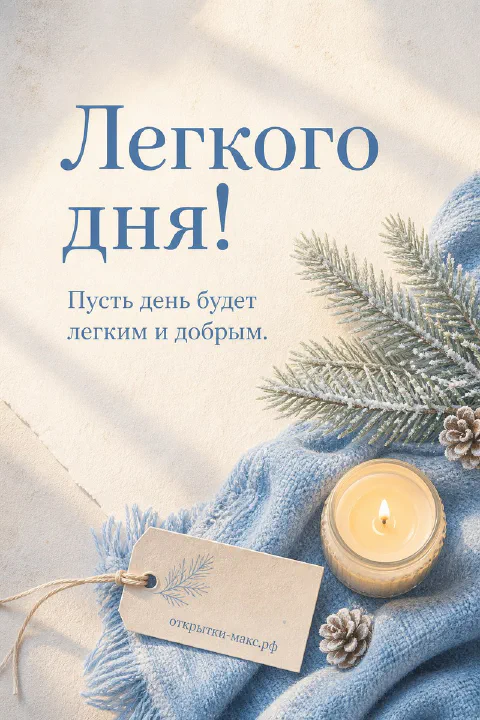Дорога в мягком утреннем свете и открытка на переднем плане