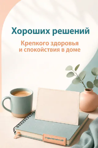 Кружка кофе, ежедневник с пустой карточкой и цветок в вазе на пастельном фоне