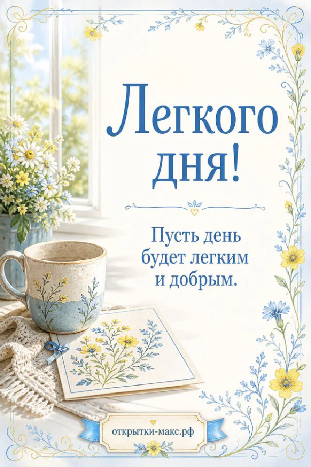 Белая деревянная скамейка с пледом и открыткой в цветущей весенней аллее — вариант 4