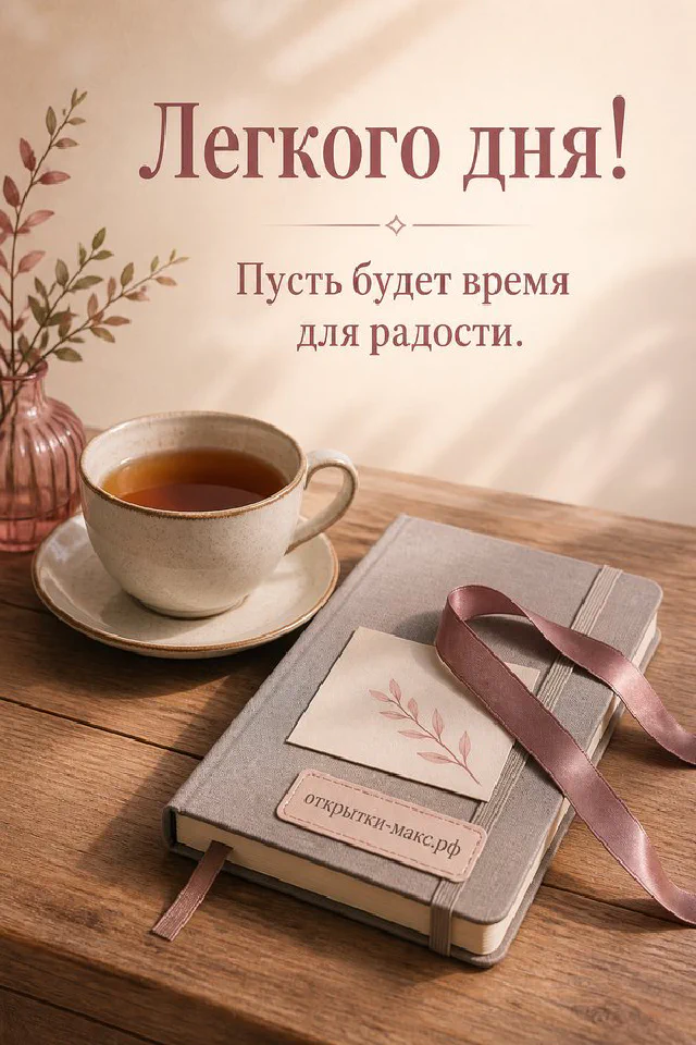 Акварельная открытка с букетом сирени в вазе у окна и конвертом на подоконнике — вариант 3