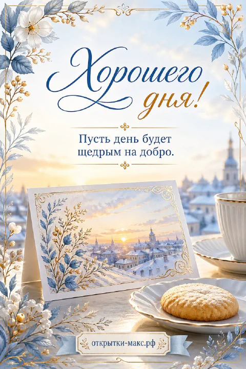 Рабочий блокнот закрыт, рядом открытка и мягкий свет