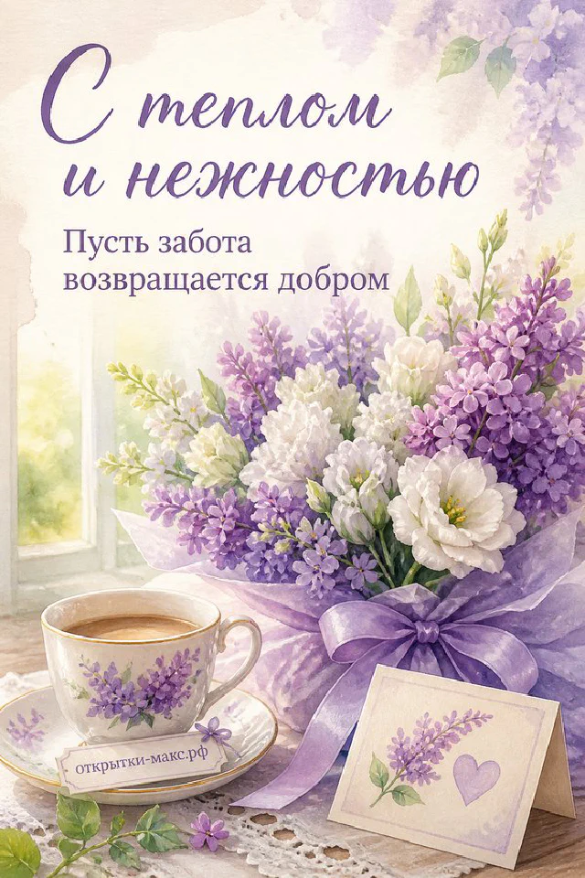 Акварельный конверт с сердечком среди розовых и персиковых цветов в золотой геометрической рамке — вариант 2