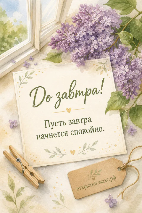 Солнечный стол у окна, чашка кофе и открытка с пожеланием
