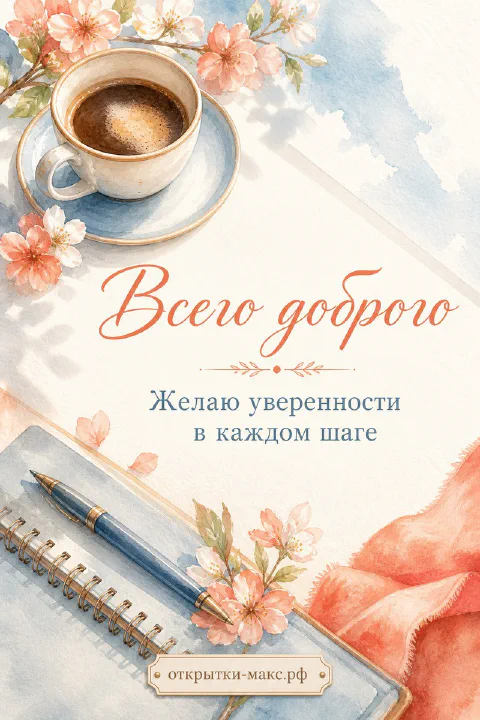 Светлый городской день, букет на столе и чистая карточка