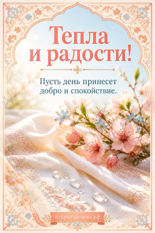 Розовые цветы сакуры на светлой кружевной ткани с каплями воды в солнечный день
