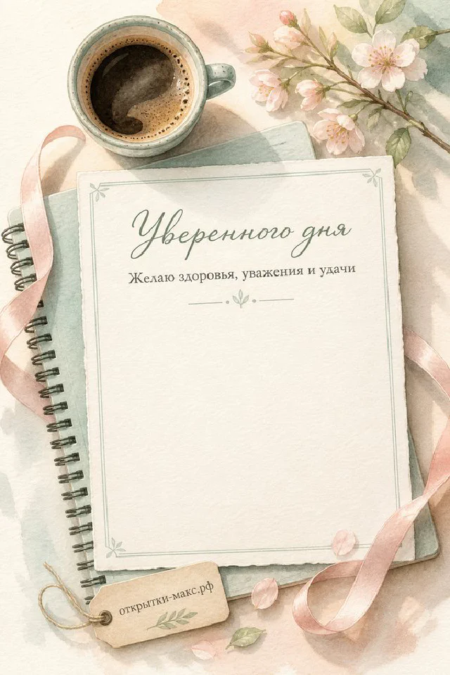 Открытка с золотым компасом и синим блокнотом на фоне старинной морской карты — вариант 8