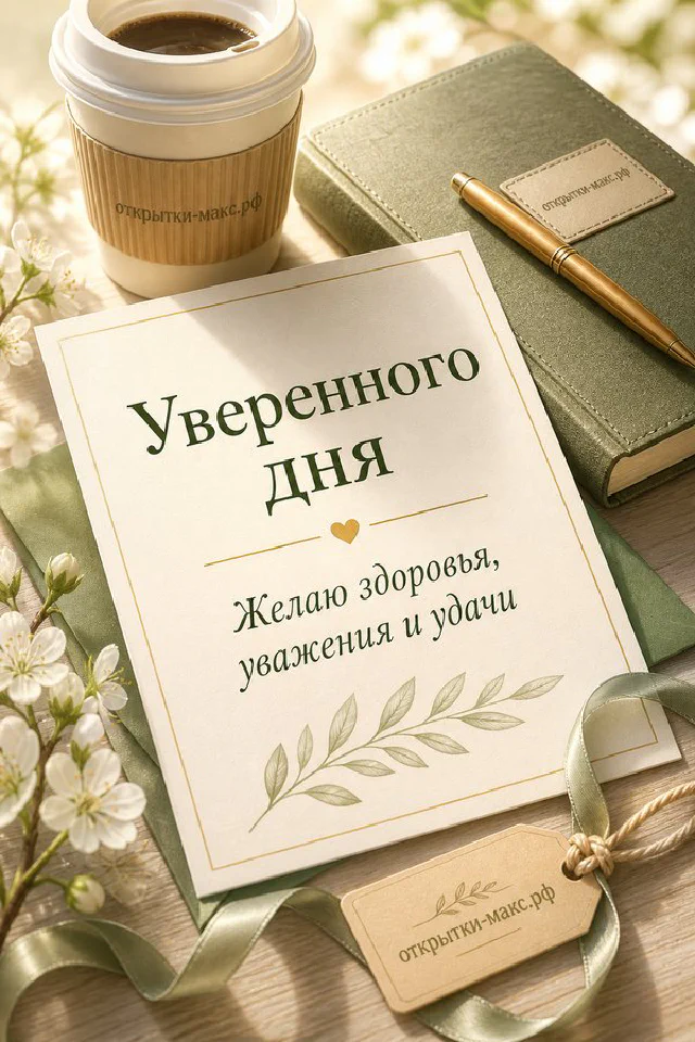 Открытка с золотым компасом и синим блокнотом на фоне старинной морской карты — вариант 4