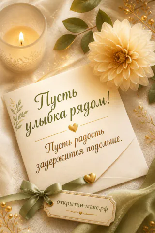 Изящная бумажная открытка на светлом столе с мягкой ботанической рамкой