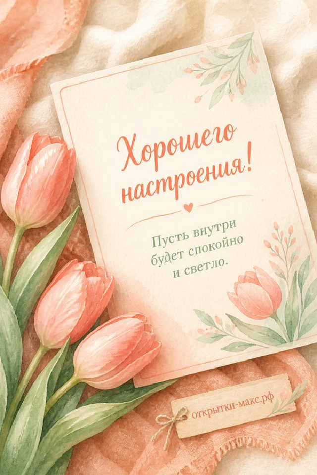 Кружка зелёного чая и кленовые листья с акварельной карточкой на деревянной поверхности осенью — вариант 3