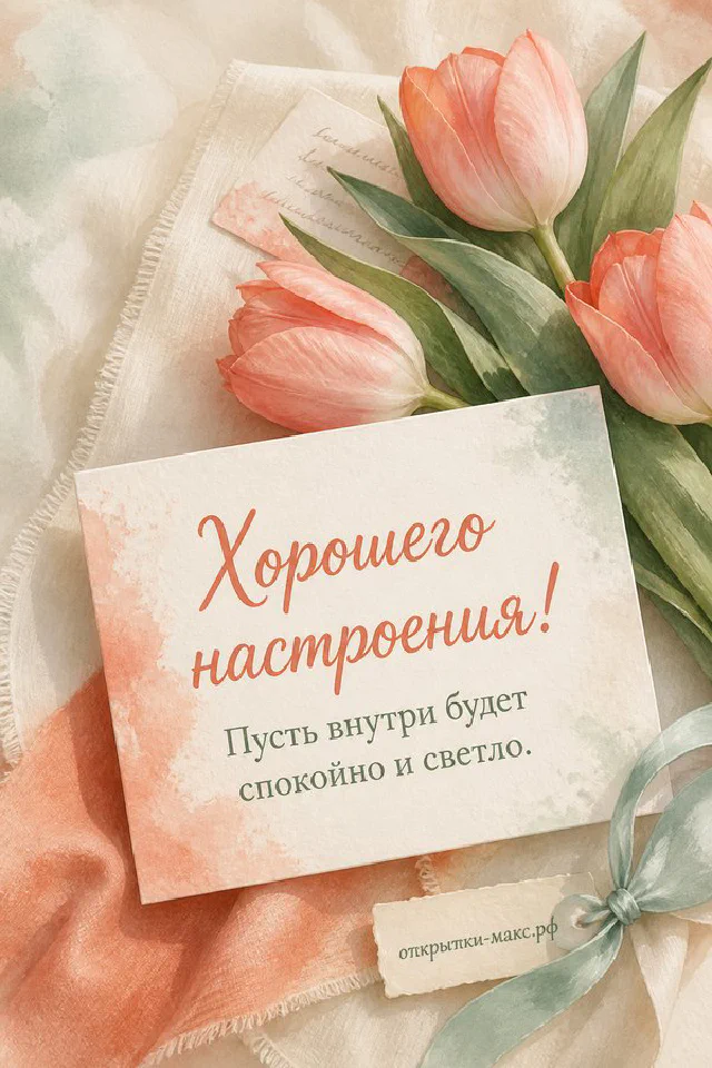 Кружка зелёного чая и кленовые листья с акварельной карточкой на деревянной поверхности осенью — вариант 4