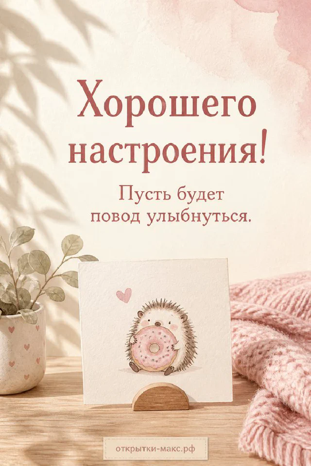 Кружка кофе с зефиром и конверт у окна с заснеженным пейзажем, ветки эвкалипта рядом — вариант 2